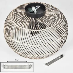 Luminaires Scandinaves-hofstein Brandala Plafonnier Noir, 3 lumières