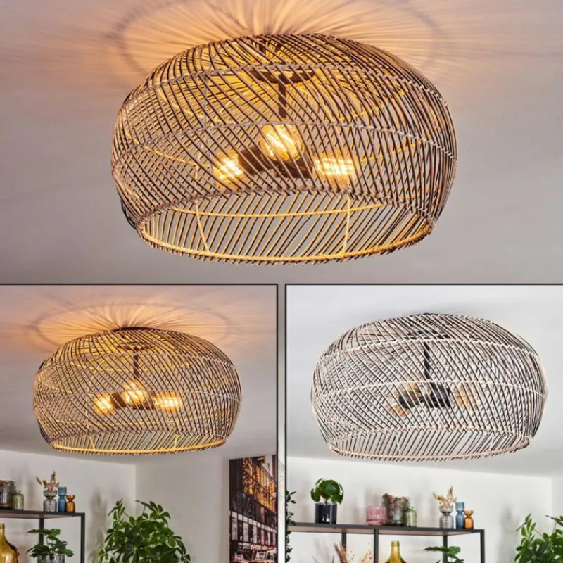 Luminaires Scandinaves-hofstein Brandala Plafonnier Noir, 3 lumières