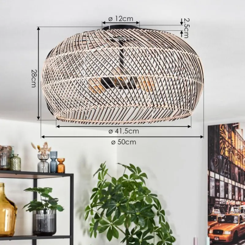 Luminaires Scandinaves-hofstein Brandala Plafonnier Noir, 3 lumières