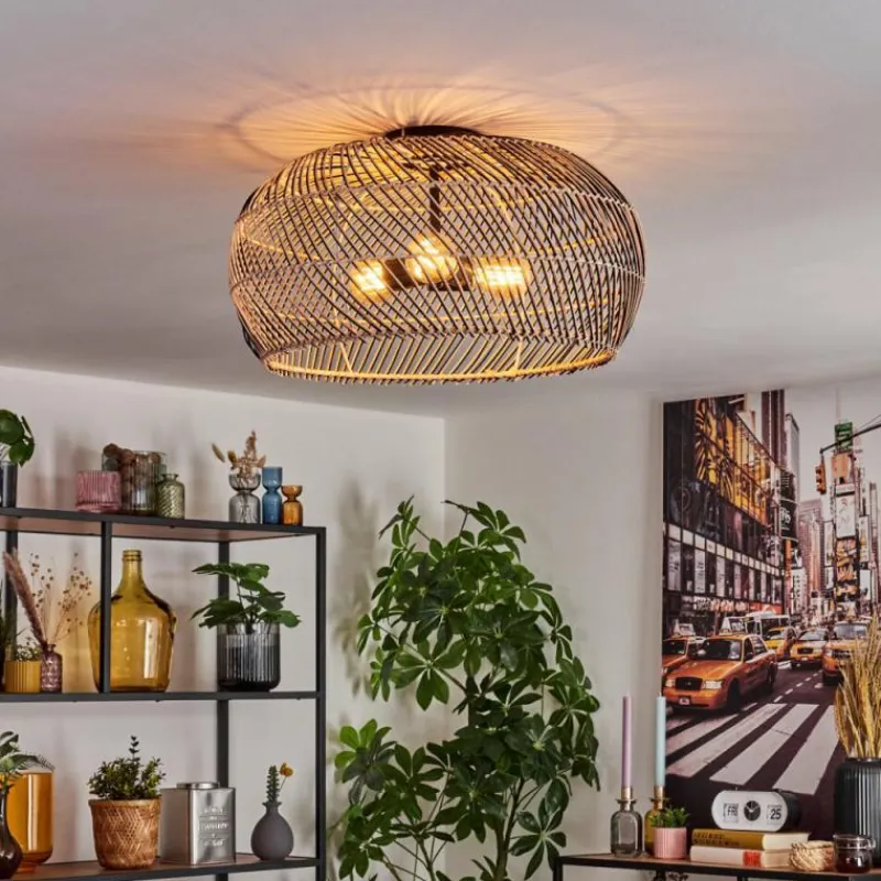 Luminaires Scandinaves-hofstein Brandala Plafonnier Noir, 3 lumières