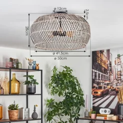 Luminaires Scandinaves-hofstein Brandala Plafonnier Noir, 3 lumières