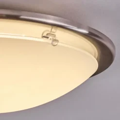 hofstein Brena Plafonnier LED Nickel mat, 1 lumière