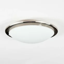 hofstein Brena Plafonnier LED Nickel mat, 1 lumière