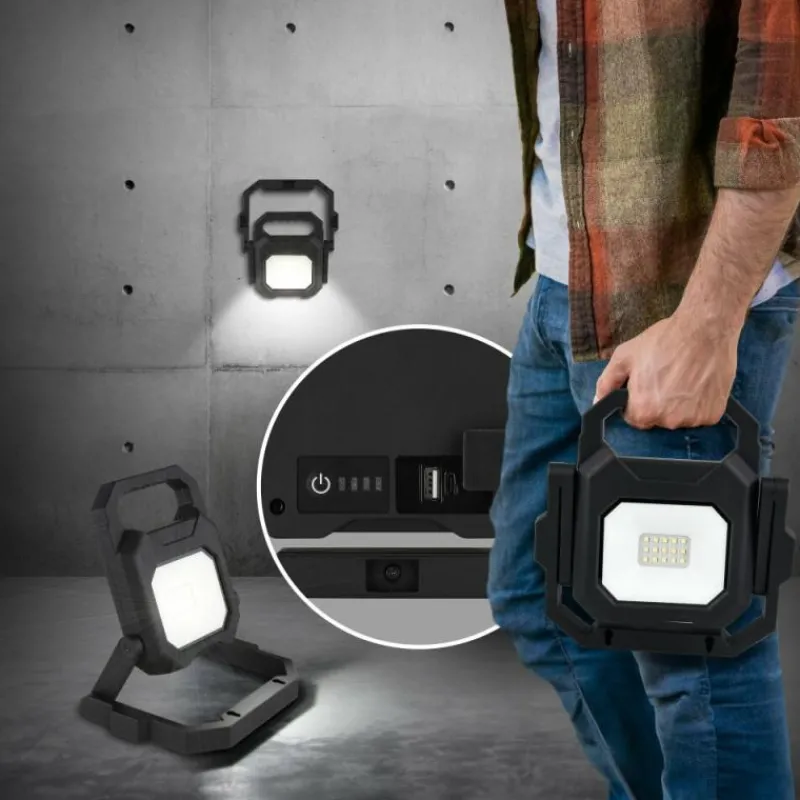 Luminaires Globo Lighting BRIAN Spot de jardin LED Noir, Transparent, 1 lumière