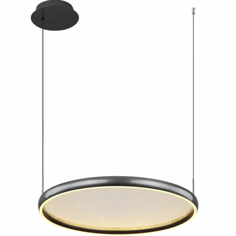 Luminaires Globo Lighting Briggs Suspension LED Noir, 1 lumière, Télécommandes* Éclairage Led
