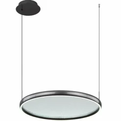 Luminaires Globo Lighting Briggs Suspension LED Noir, 1 lumière, Télécommandes* Éclairage Led
