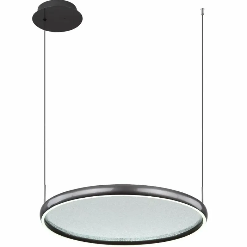 Luminaires Globo Lighting Briggs Suspension LED Noir, 1 lumière, Télécommandes* Éclairage Led