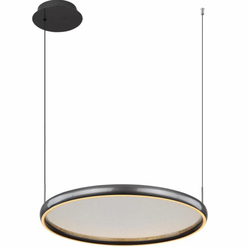 Luminaires Globo Lighting Briggs Suspension LED Noir, 1 lumière, Télécommandes* Éclairage Led