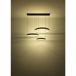 Luminaires Globo Lighting Briggs Suspension LED Noir, 1 lumière, Télécommandes* Éclairage Led