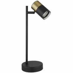 Suspension Verre Fumé-Luminaires Globo Lighting Brisbon Lampe à poser Noir, 1 lumière