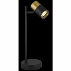 Suspension Verre Fumé-Luminaires Globo Lighting Brisbon Lampe à poser Noir, 1 lumière