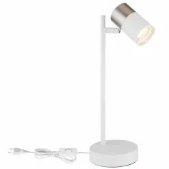 Luminaires Globo Lighting Brisbon Lampe à poser Blanc, 1 lumière* Lampes À Poser