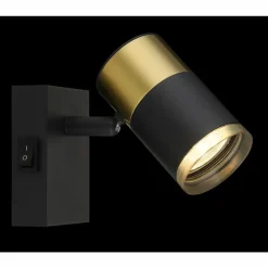 Suspension Verre Fumé-Luminaires Globo Lighting Brisbon Plafonnier, Spot de plafond, Applique murale, Spot mural Noir, 1 lumière