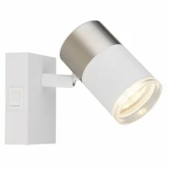 Luminaires Globo Lighting Brisbon Plafonnier, Spot de plafond, Applique murale, Spot mural Blanc, 1 lumière* Spots Et Projecteurs