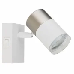 Luminaires Globo Lighting Brisbon Plafonnier, Spot de plafond, Applique murale, Spot mural Blanc, 1 lumière* Spots Et Projecteurs