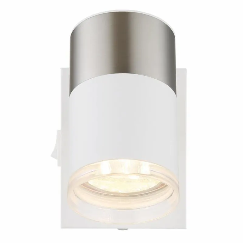 Luminaires Globo Lighting Brisbon Plafonnier, Spot de plafond, Applique murale, Spot mural Blanc, 1 lumière* Spots Et Projecteurs
