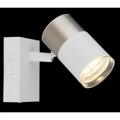 Luminaires Globo Lighting Brisbon Plafonnier, Spot de plafond, Applique murale, Spot mural Blanc, 1 lumière* Spots Et Projecteurs