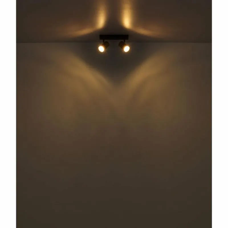 Luminaires Globo Lighting Brisbon Plafonnier, Spot de plafond, Applique murale, Spot mural Blanc, 2 lumières* Spots Et Projecteurs