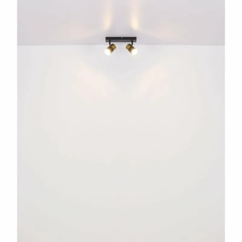 Luminaires Globo Lighting Brisbon Plafonnier, Spot de plafond, Applique murale, Spot mural Blanc, 2 lumières* Spots Et Projecteurs