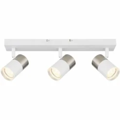 Luminaires Globo Lighting Brisbon Plafonnier, Spot de plafond, Applique murale, Spot mural Blanc, 3 lumières* Spots Et Projecteurs