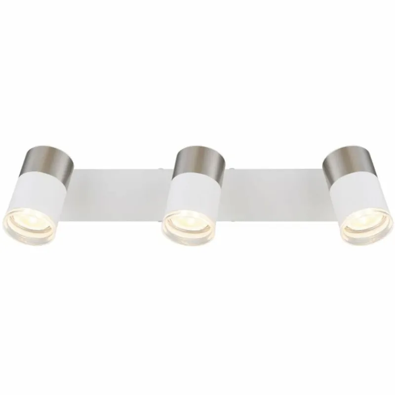 Luminaires Globo Lighting Brisbon Plafonnier, Spot de plafond, Applique murale, Spot mural Blanc, 3 lumières* Spots Et Projecteurs