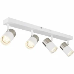 Luminaires Globo Lighting Brisbon Plafonnier, Spot de plafond, Applique murale, Spot mural Blanc, 4 lumières* Spots Et Projecteurs