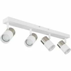Luminaires Globo Lighting Brisbon Plafonnier, Spot de plafond, Applique murale, Spot mural Blanc, 4 lumières* Spots Et Projecteurs