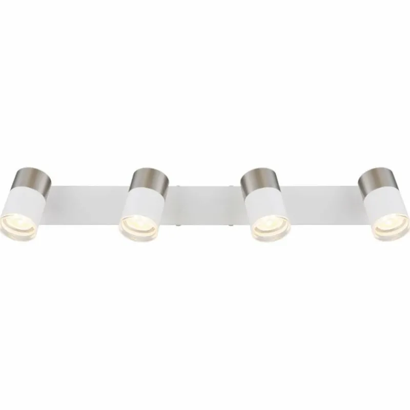 Luminaires Globo Lighting Brisbon Plafonnier, Spot de plafond, Applique murale, Spot mural Blanc, 4 lumières* Spots Et Projecteurs