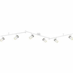 Luminaires Globo Lighting Brisbon Plafonnier, Spot de plafond, Applique murale, Spot mural Blanc, 6 lumières* Spots Et Projecteurs