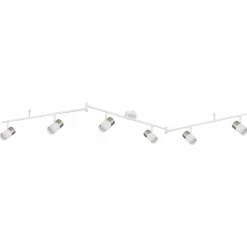 Luminaires Globo Lighting Brisbon Plafonnier, Spot de plafond, Applique murale, Spot mural Blanc, 6 lumières* Spots Et Projecteurs