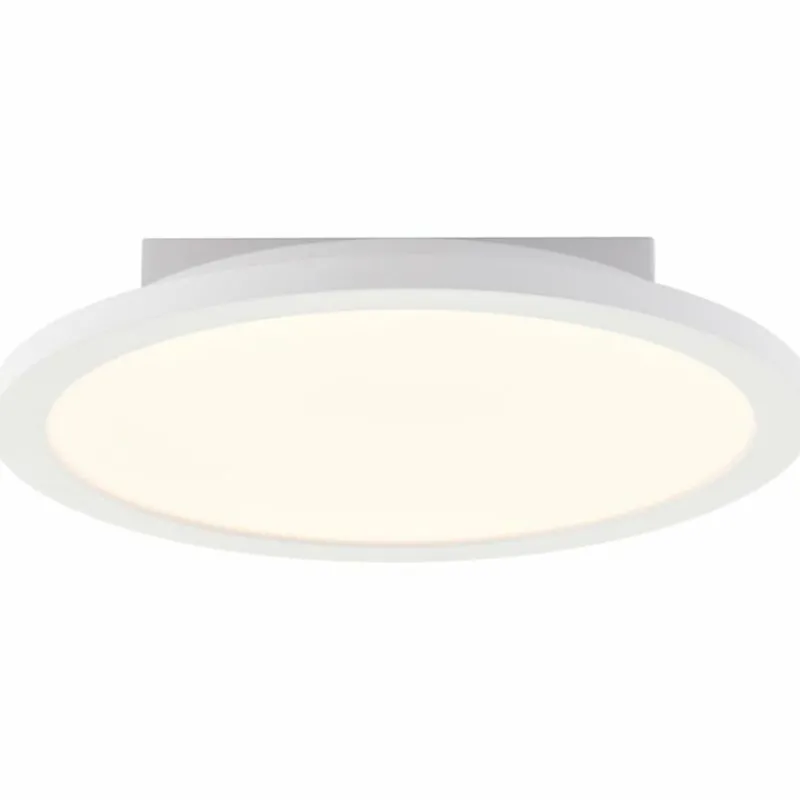 Lampes Industrielles-Luminaires Brilliant Briston Plafonnier LED Blanc, 1 lumière, Télécommandes