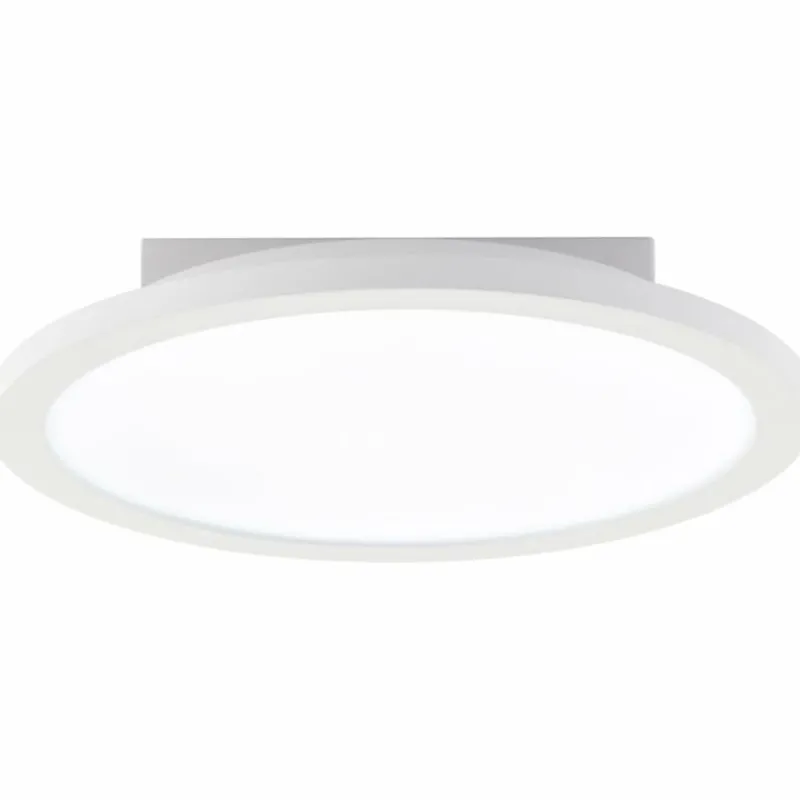Lampes Industrielles-Luminaires Brilliant Briston Plafonnier LED Blanc, 1 lumière, Télécommandes