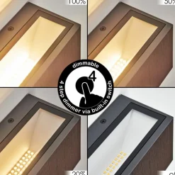 hofstein Brydebjerg Lampe murale d´extérieur, Luminaire Up & Down, Applique murale LED Noir, 1 lumière