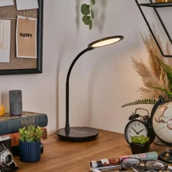 hofstein Buktrup Lampe de bureau, Lampe à poser LED Noir, 1 lumière