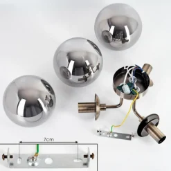 hofstein Cabalonga Plafonnier, Boule lumineuse Laiton, 3 lumières