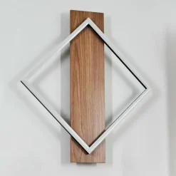 Luminaires Scandinaves-hofstein Cabanas Applique murale LED Couleur bois, Noir, 1 lumière