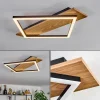 Luminaires Scandinaves-hofstein Cabanas Plafonnier LED Couleur bois, Noir, 1 lumière