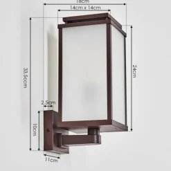 hofstein Cadafaes Lampe murale d´extérieur Rouille, 1 lumière