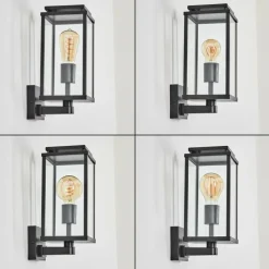 hofstein Cadafaes Lampe murale d´extérieur Noir, 1 lumière