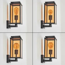 hofstein Cadafaes Lampe murale d´extérieur Noir, 1 lumière