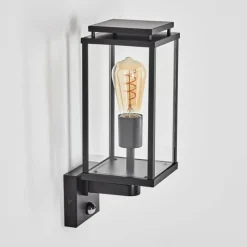 hofstein Cadafaes Lampe murale d´extérieur Noir, 1 lumière, Détecteur de mouvement