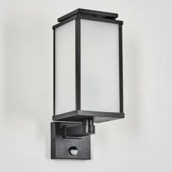 hofstein Cadafaes Lampe murale d´extérieur Noir, 1 lumière, Détecteur de mouvement