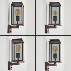 hofstein Cadafaes Lampe murale d´extérieur Rouille, 1 lumière, Détecteur de mouvement