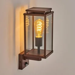 hofstein Cadafaes Lampe murale d´extérieur Rouille, 1 lumière, Détecteur de mouvement