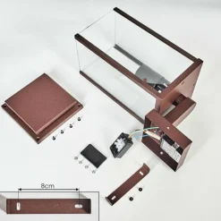 hofstein Cadafaes Lampe murale d´extérieur Rouille, 1 lumière, Détecteur de mouvement