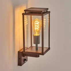 hofstein Cadafaes Lampe murale d´extérieur Rouille, 1 lumière, Détecteur de mouvement