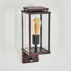 hofstein Cadafaes Lampe murale d´extérieur Rouille, 1 lumière, Détecteur de mouvement