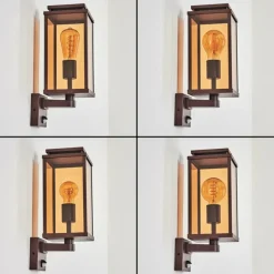hofstein Cadafaes Lampe murale d´extérieur Rouille, 1 lumière, Détecteur de mouvement