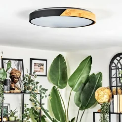 Luminaires Scandinaves-hofstein Cadaixo Plafonnier LED Écru, Noir, 1 lumière, Télécommandes