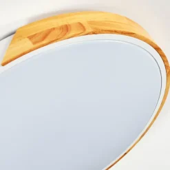 Luminaires Scandinaves-hofstein Cadaixo Plafonnier LED Écru, Blanc, 1 lumière, Télécommandes